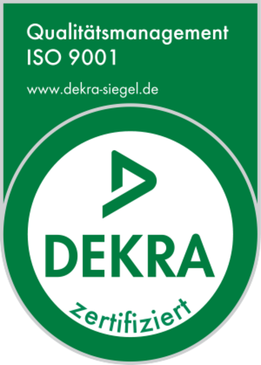 Dekra quality management seal ISO 9001
