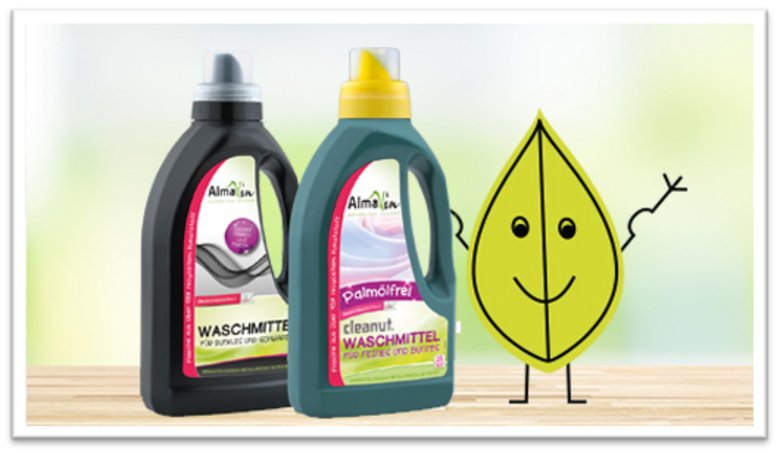 Two AlmaWin products in the first recycled platics bottle 2015