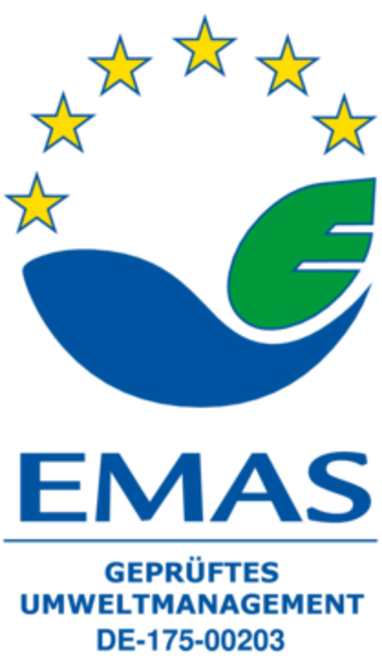 EMAS Siegel für geprüftes Umweltmanagement DE-175-00203